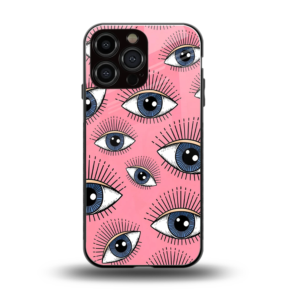 Watchful Soul back phone cover | glass case for iphone 15 pro max