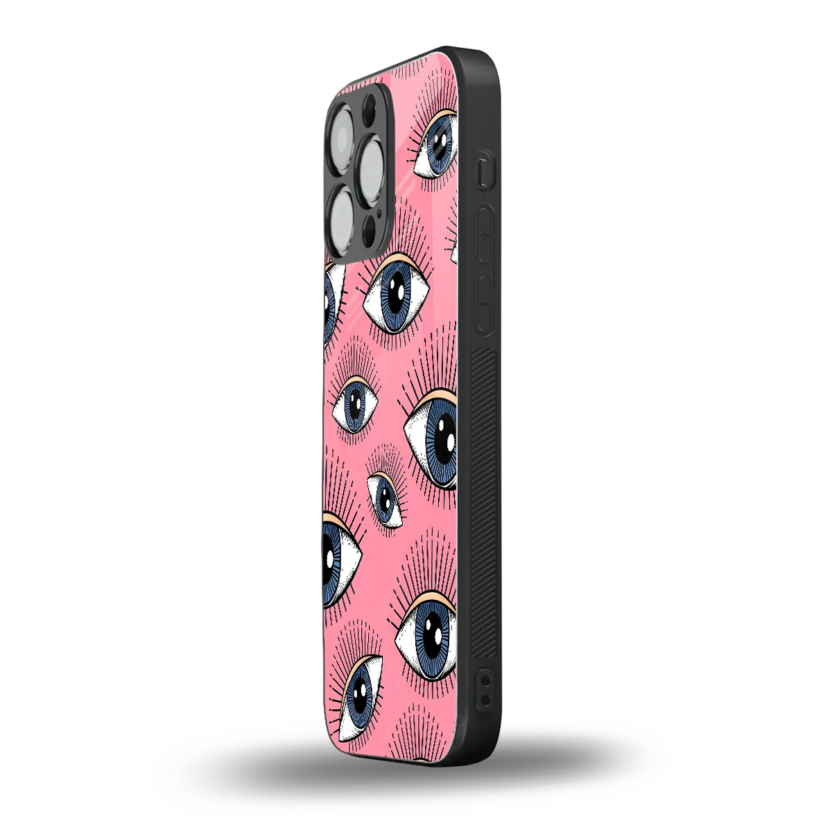 Watchful Soul iphone 15 pro max mobile cover | shockproof glass phone case