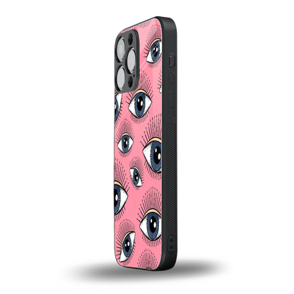 Watchful Soul iphone 15 pro max mobile cover | shockproof glass phone case