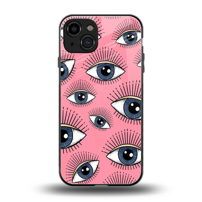 Watchful Soul back phone cover | glass case for iphone 15