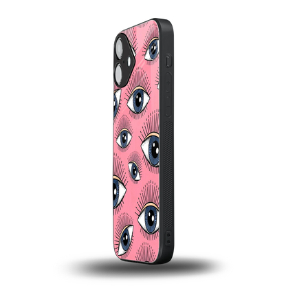 Watchful Soul iphone 16 plus mobile cover | shockproof glass phone case