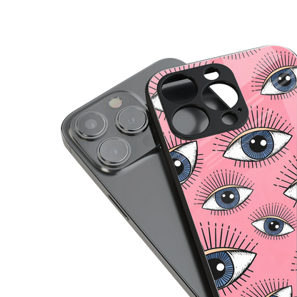 Watchful Soul stylish phone case for iPhone 16 | glossy glass and slim fit