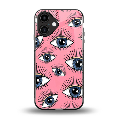 Watchful Soul back phone cover | glass case for iphone 16