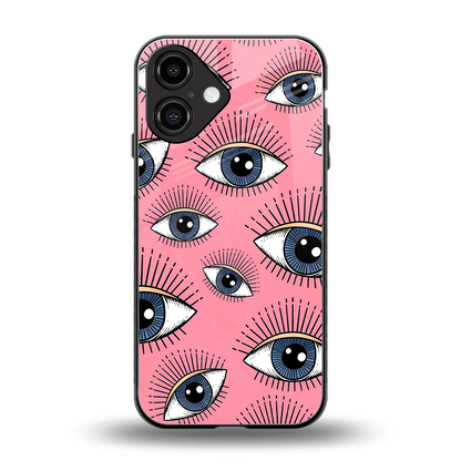 Watchful Soul back phone cover | glass case for iphone 16