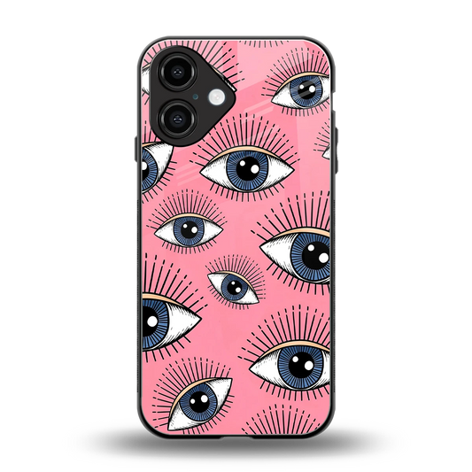 Watchful Soul back phone cover | glass case for iphone 16