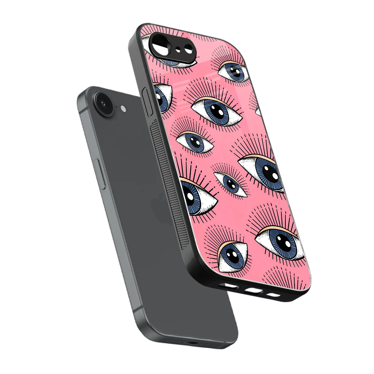 Watchful Soul sleek iphone 16e cover with tempered glass back and TPU edges