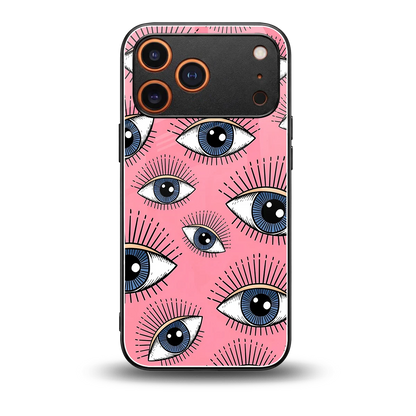 Watchful Soul back phone cover | glass case for iphone 17 pro