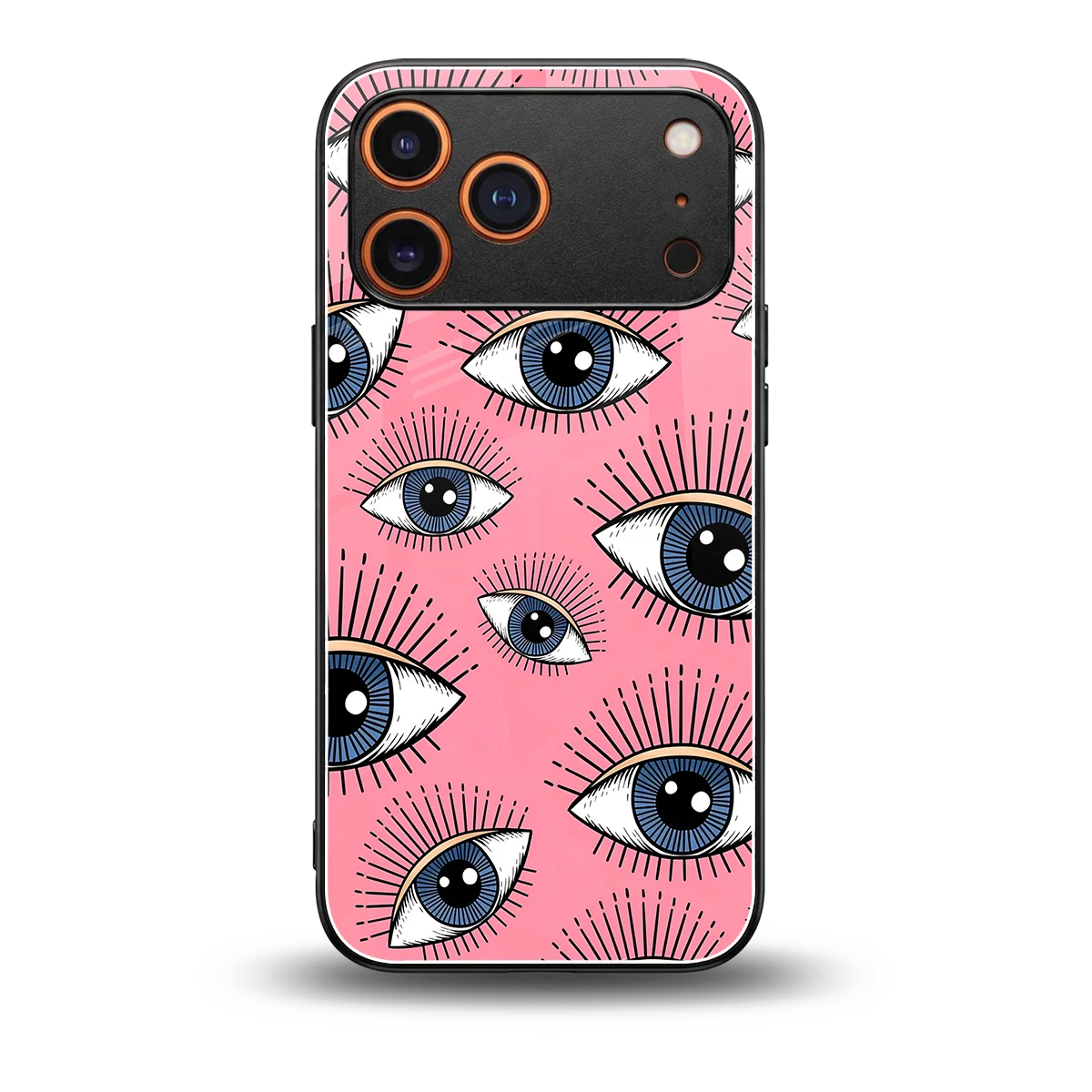 Watchful Soul back phone cover | glass case for iphone 17 pro max