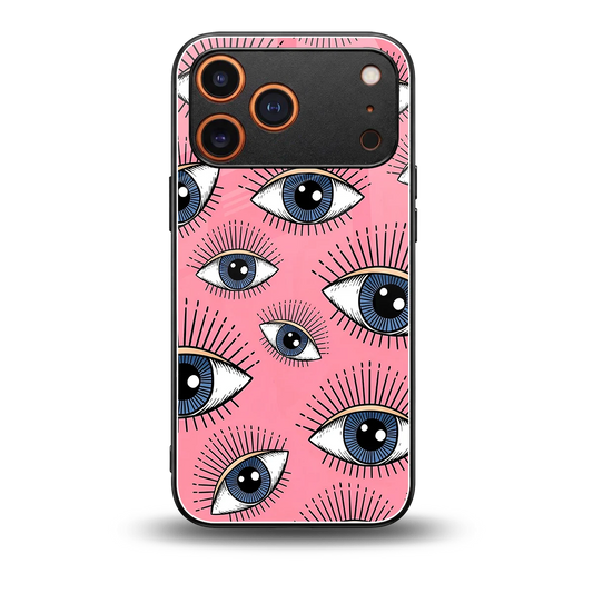 Watchful Soul back phone cover | glass case for iphone 17 pro max
