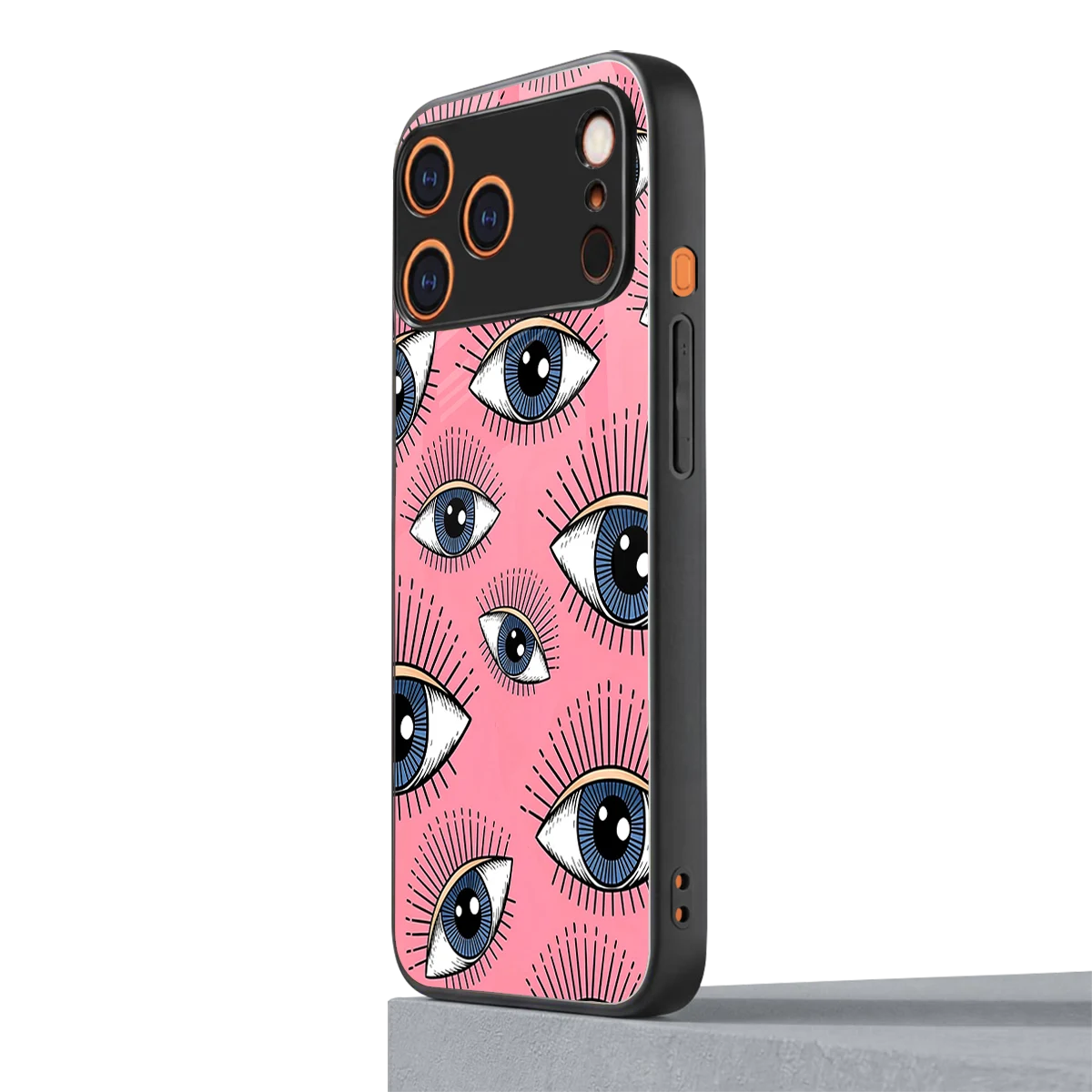 Watchful Soul iphone 17 pro mobile cover | shockproof glass phone case