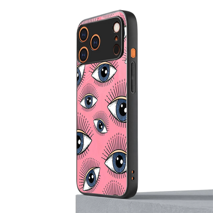 Watchful Soul iphone 17 pro mobile cover | shockproof glass phone case