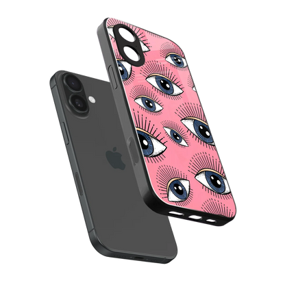 Watchful Soul sleek iphone 17 cover with tempered glass back and TPU edges