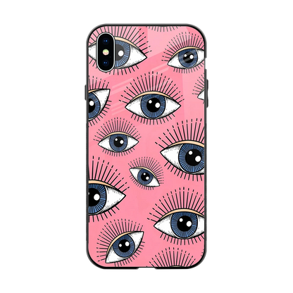 Watchful Soul back phone cover | glass case for iphone xs max