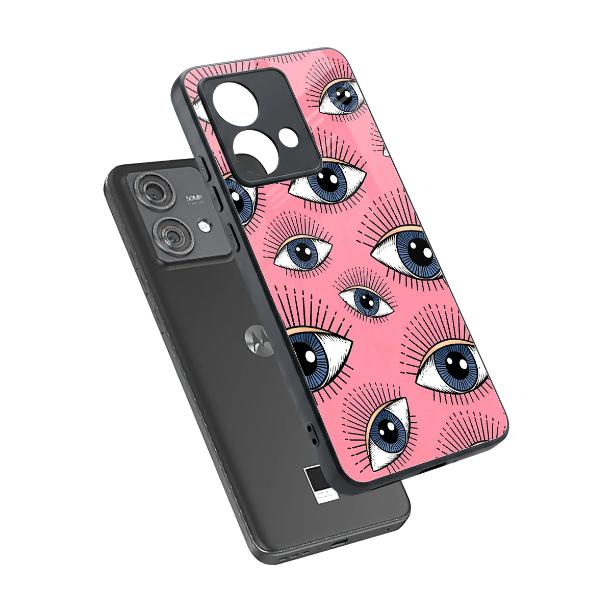 Watchful Soul sleek motorola edge 40 neo 5g cover with tempered glass back and TPU edges