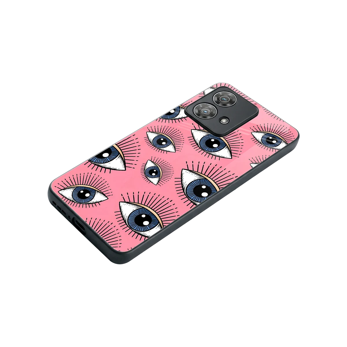 Watchful Soul stylish phone case for motorola edge 40 neo 5g | glossy glass and slim fit