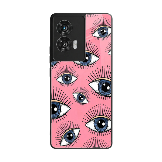 Watchful Soul back phone cover | glass case for motorola edge 50 fusion