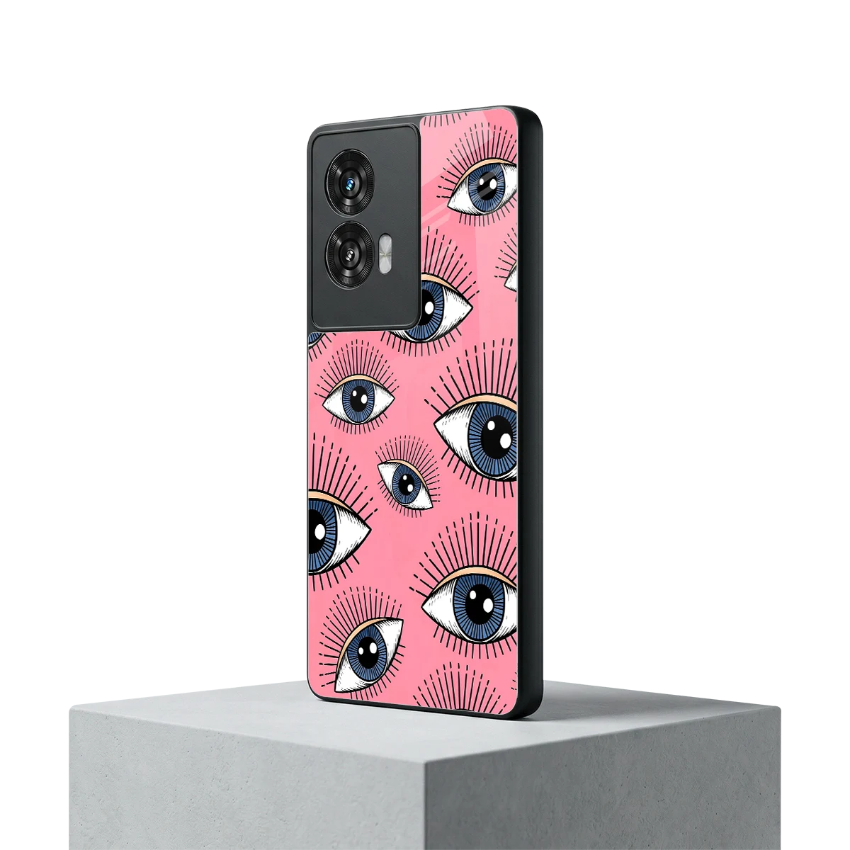 Watchful Soul motorola edge 50 fusion mobile cover | shockproof glass phone case