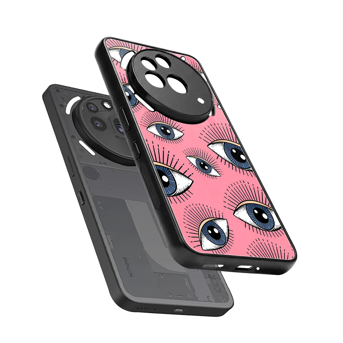 Watchful Soul sleek nothing phone 3a pro cover with tempered glass back and TPU edges