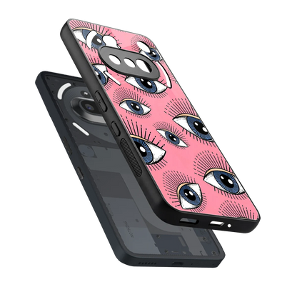 Watchful Soul sleek nothing phone 3a cover with tempered glass back and TPU edges