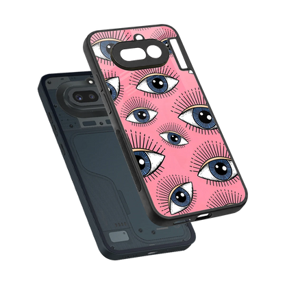 Watchful Soul sleek nothing phone 4a cover with tempered glass back and TPU edges
