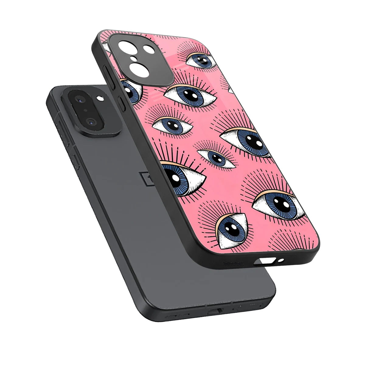 Watchful Soul sleek oneplus 15r cover with tempered glass back and TPU edges
