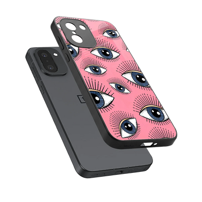 Watchful Soul sleek oneplus 15r cover with tempered glass back and TPU edges