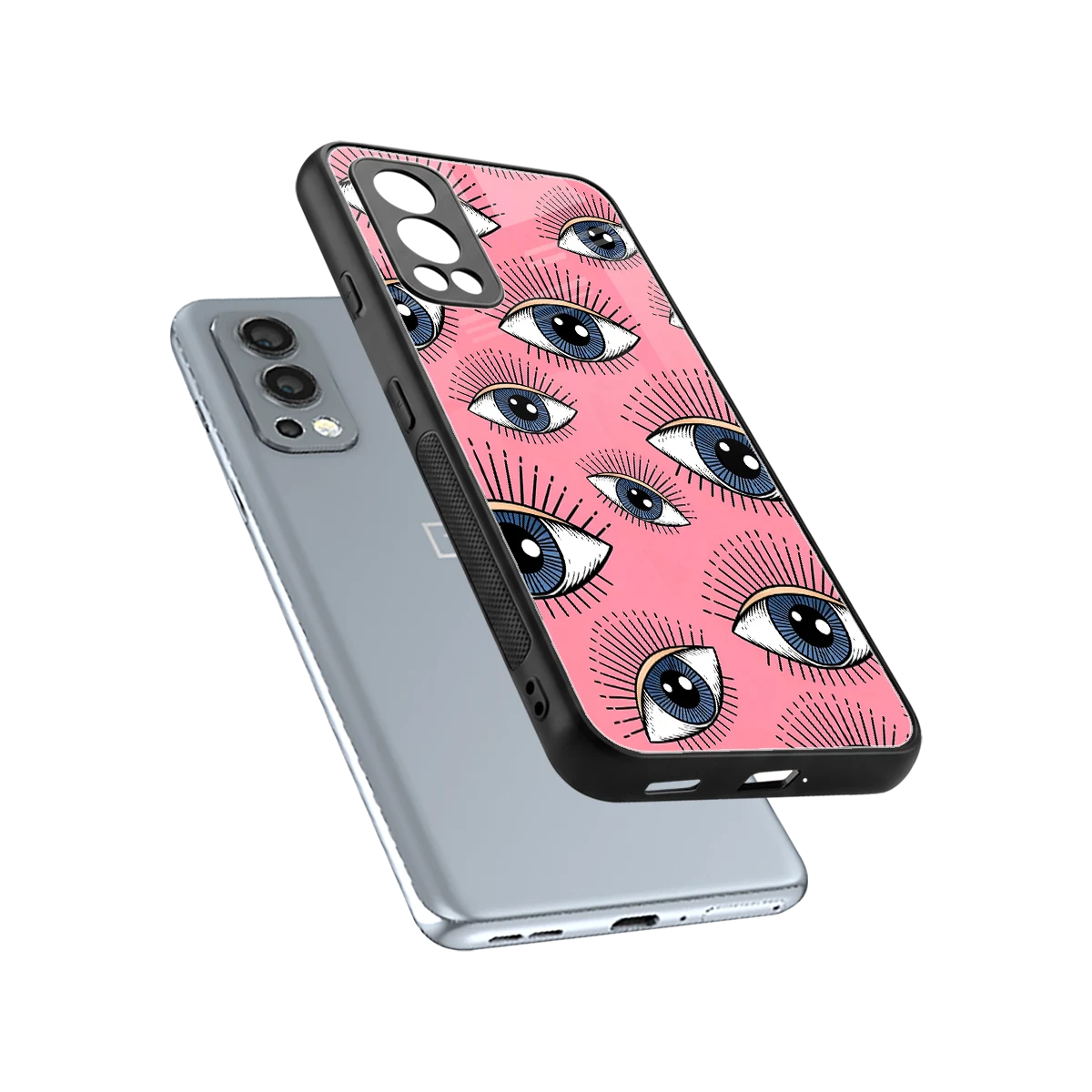Watchful Soul sleek oneplus nord 2 cover with tempered glass back and TPU edges