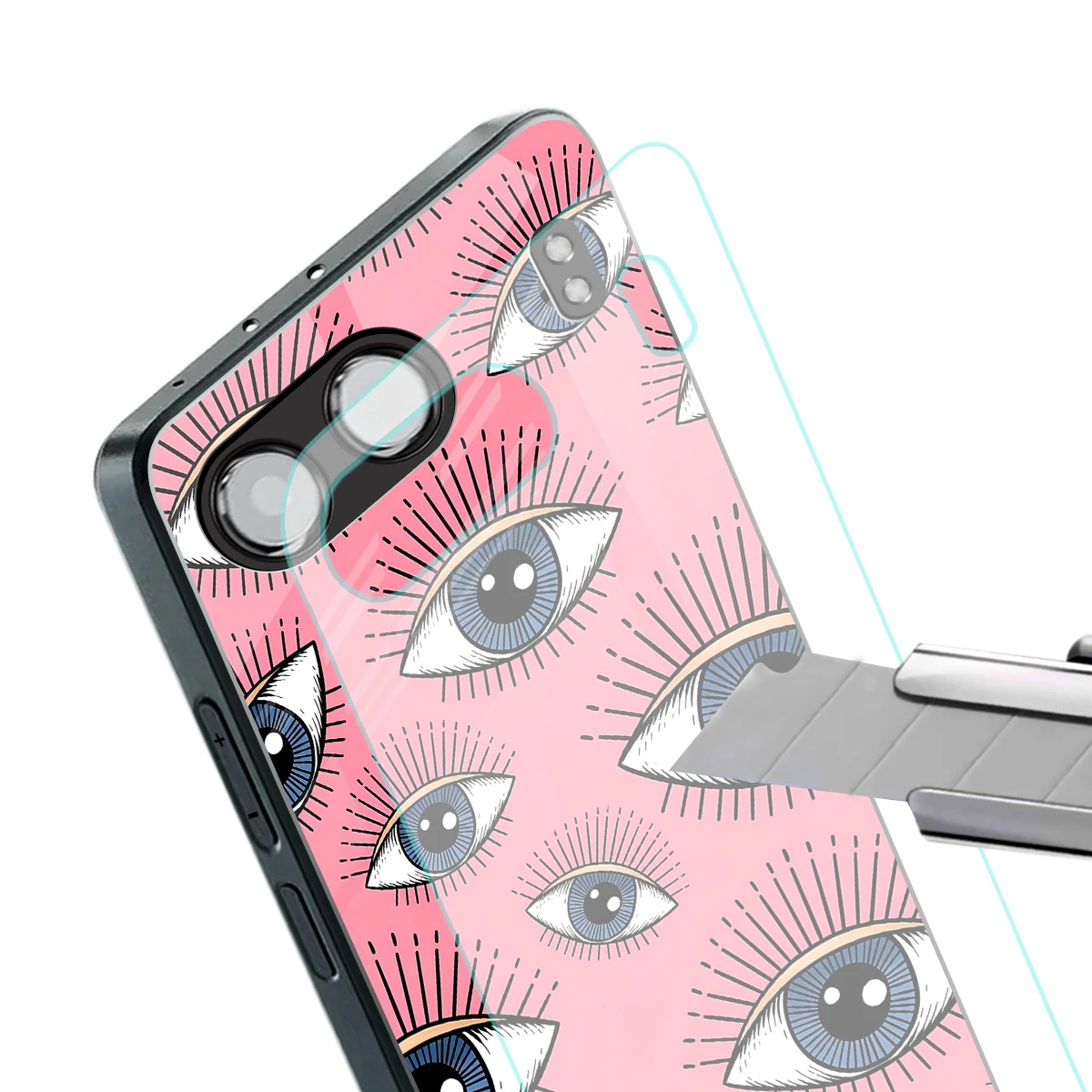 Watchful Soul stylish phone case for oneplus nord 4 | glossy glass and slim fit