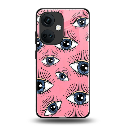 Watchful Soul back phone cover | glass case for oneplus nord ce 3