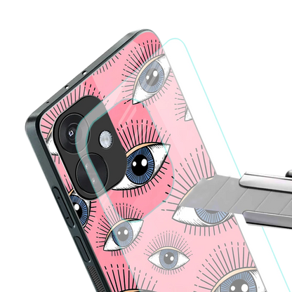 Watchful Soul stylish phone case for oneplus nord ce 3 | glossy glass and slim fit