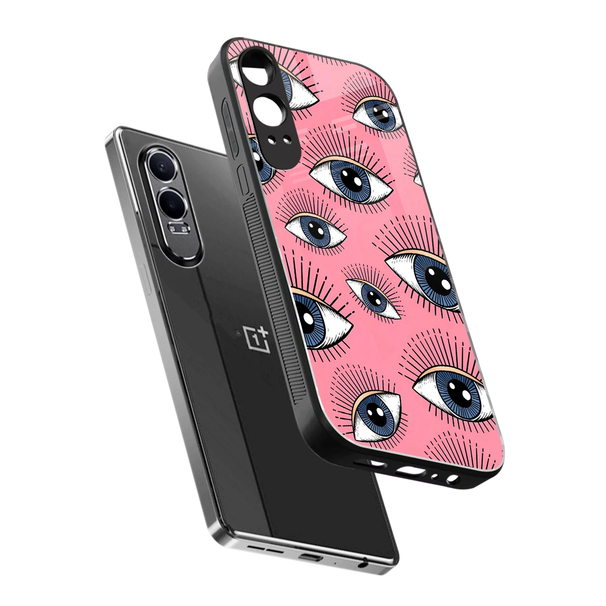Watchful Soul sleek oneplus nord ce 4 lite cover with tempered glass back and TPU edges