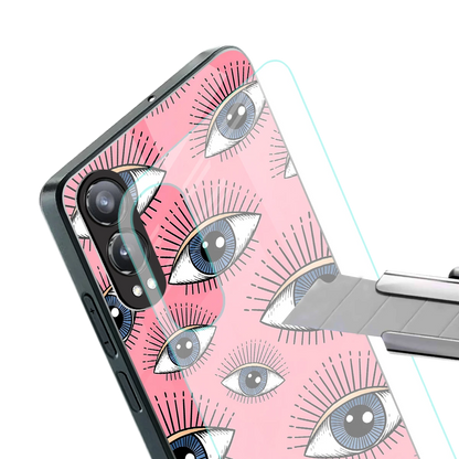 Watchful Soul stylish phone case for oneplus nord ce 4 lite | glossy glass and slim fit