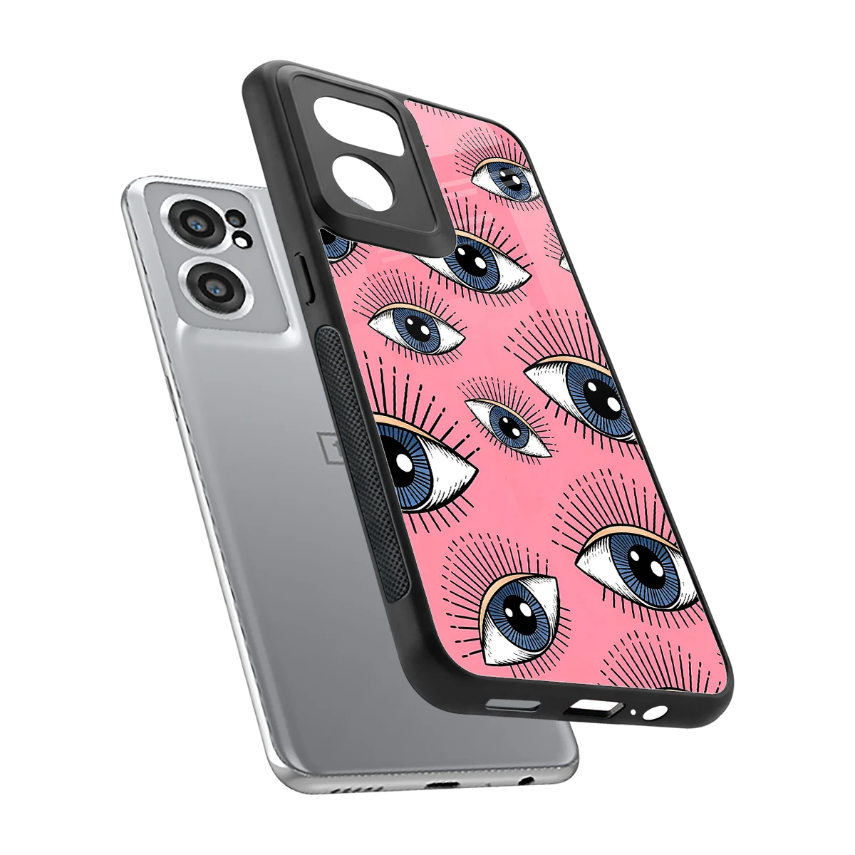 Watchful Soul sleek oneplus nord ce 2 cover with tempered glass back and TPU edges