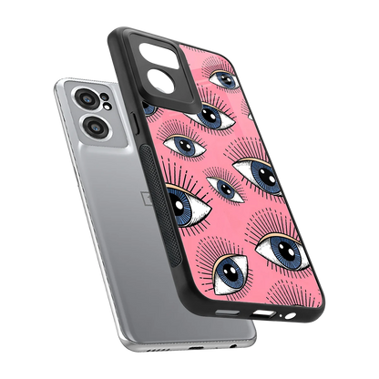 Watchful Soul sleek oneplus nord ce 2 cover with tempered glass back and TPU edges