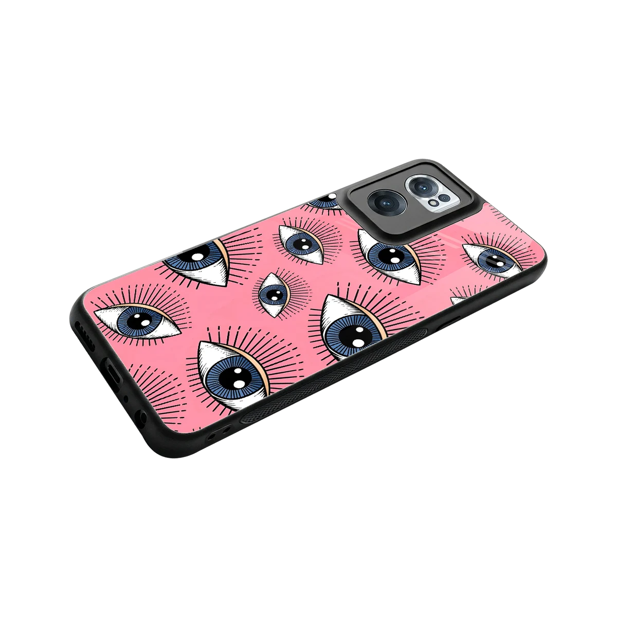 Watchful Soul stylish phone case for oneplus nord ce 2 | glossy glass and slim fit