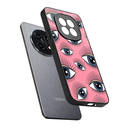 Watchful Soul sleek oppo f29 pro 5g cover with tempered glass back and TPU edges