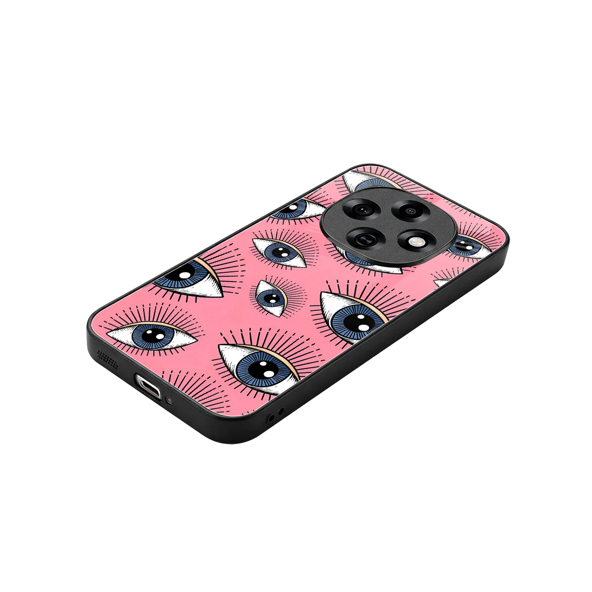Watchful Soul stylish phone case for oppo f31 pro 5g | glossy glass and slim fit