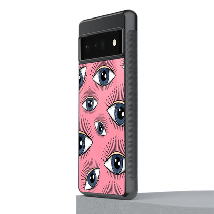 Watchful Soul stylish phone case for google pixel 6 pro | glossy glass and slim fit