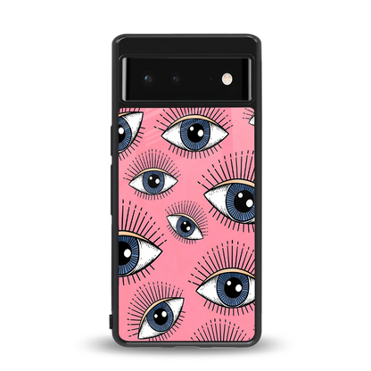 Watchful Soul back phone cover | glass case for google pixel 6