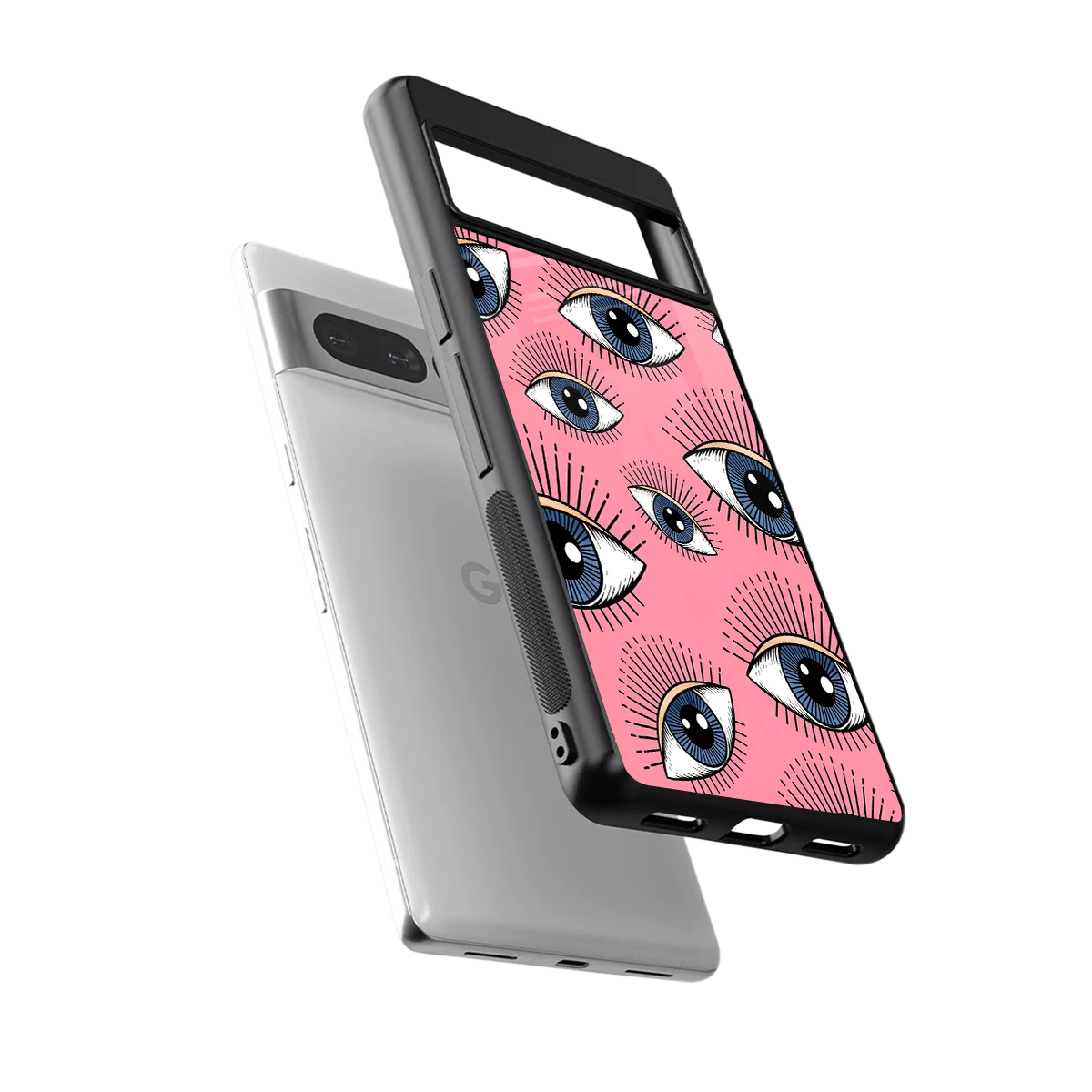 Watchful Soul sleek google pixel 7 pro cover with tempered glass back and TPU edges