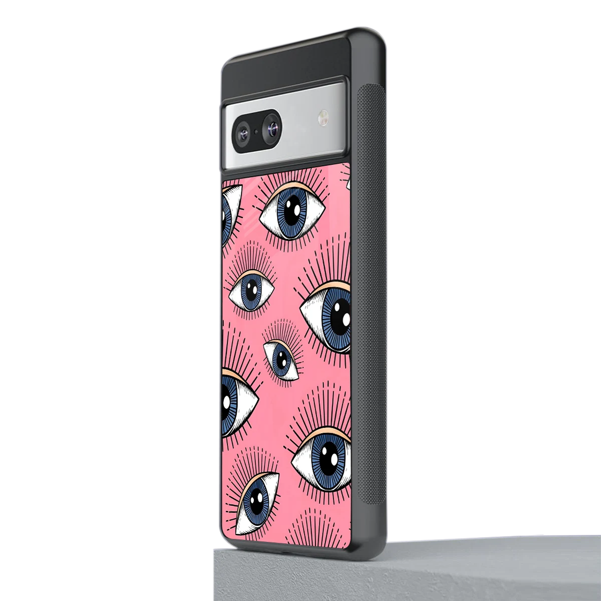 Watchful Soul stylish phone case for google pixel 7a | glossy glass and slim fit