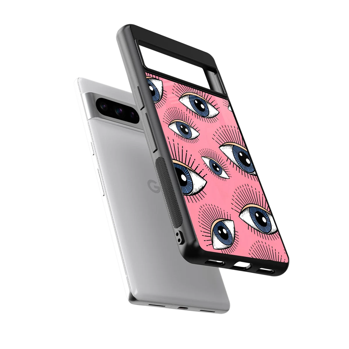 Watchful Soul sleek google pixel 8 pro cover with tempered glass back and TPU edges