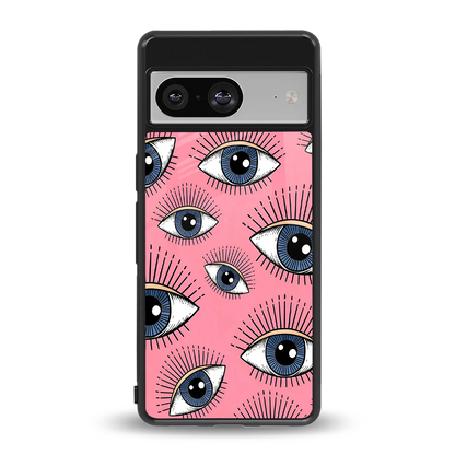 Watchful Soul back phone cover | glass case for google pixel 8