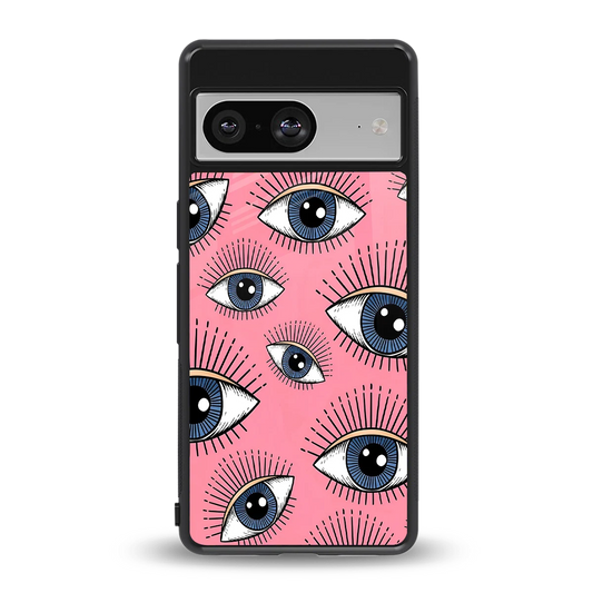 Watchful Soul back phone cover | glass case for google pixel 8