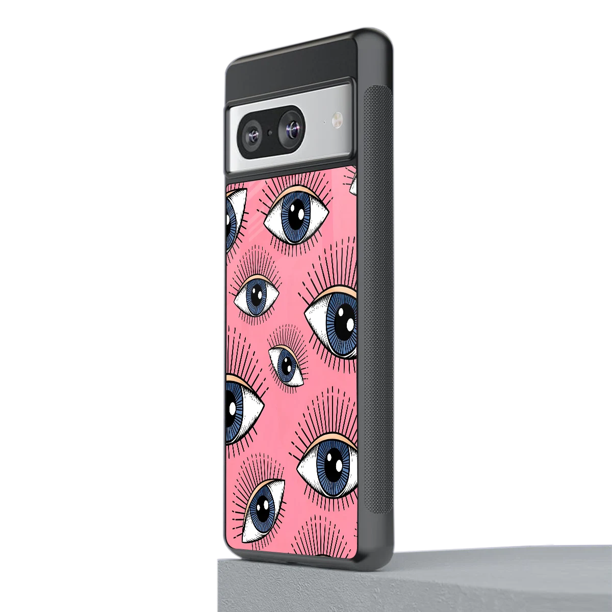 Watchful Soul stylish phone case for google pixel 8 | glossy glass and slim fit