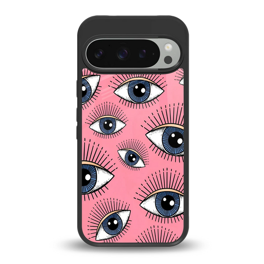 Watchful Soul back phone cover | glass case for google pixel 9 pro
