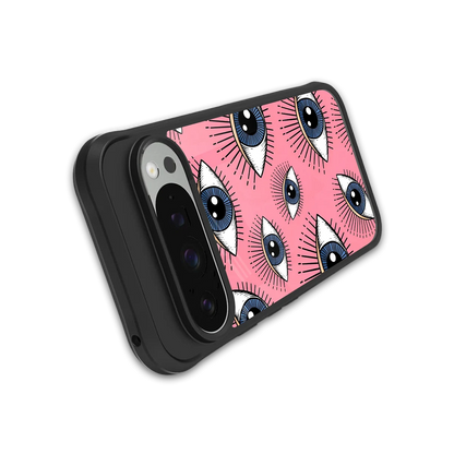 Watchful Soul stylish phone case for google pixel 9 pro | glossy glass and slim fit