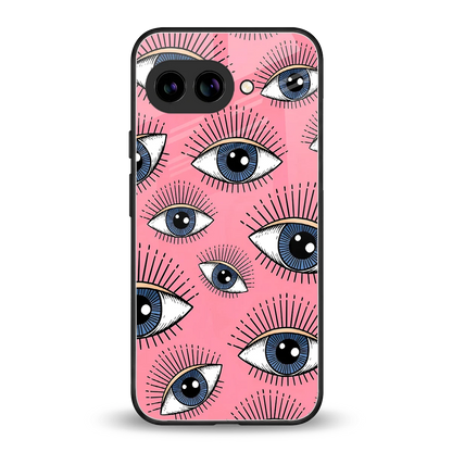 Watchful Soul back phone cover | glass case for google pixel 9a