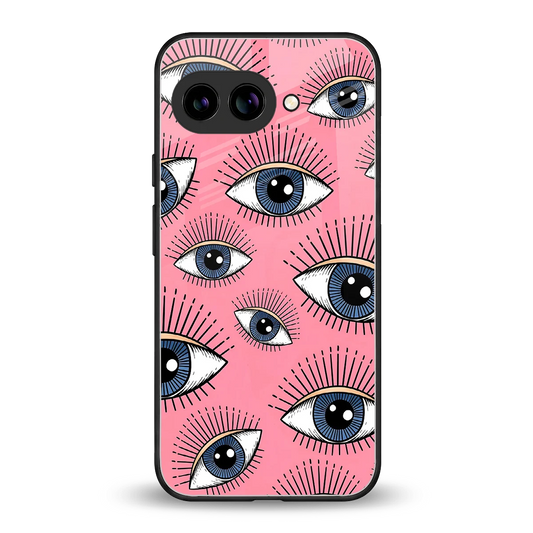 Watchful Soul back phone cover | glass case for google pixel 9a