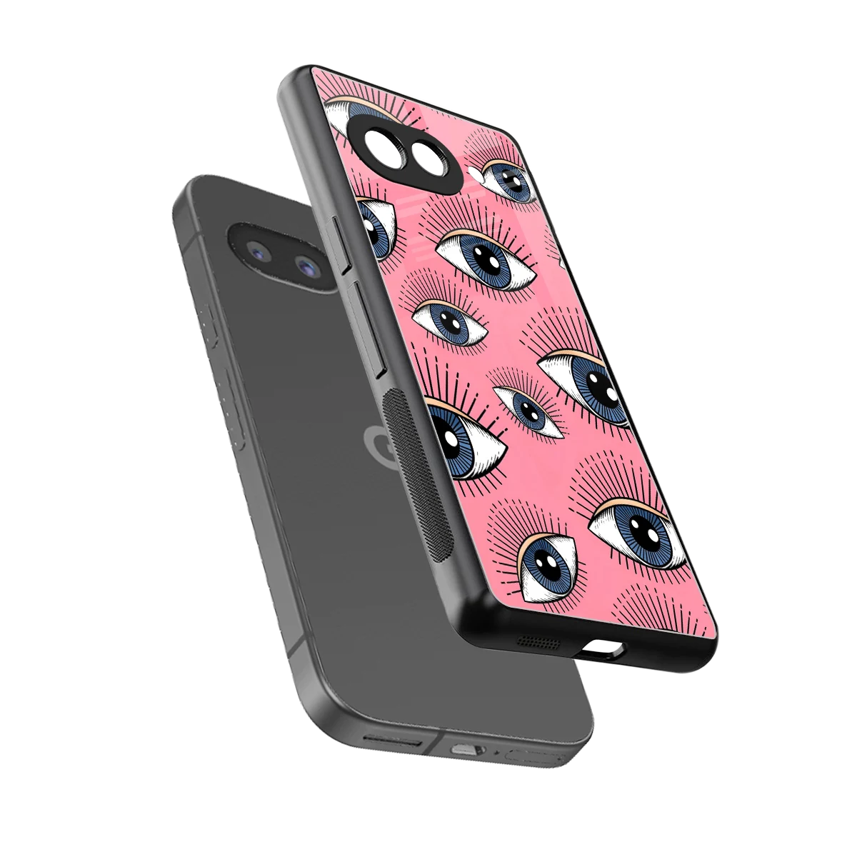 Watchful Soul sleek google pixel 9a cover with tempered glass back and TPU edges